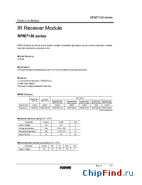 Datasheet RPM7138-H13 manufacturer Rohm